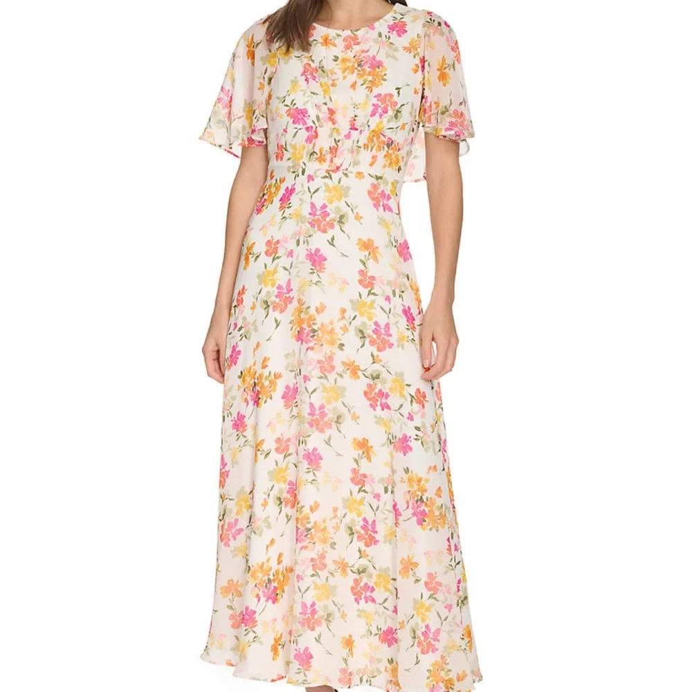 Calvin Klein Spring and Summer Floral Dress NWT - Picture 3 of 9